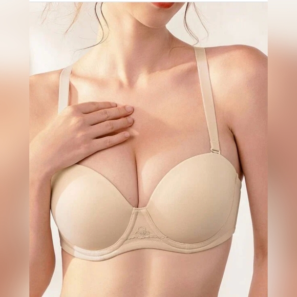 Wingsglove Strapless Multi-way Contour Underwire Bra Beige - Picture 11 of 16